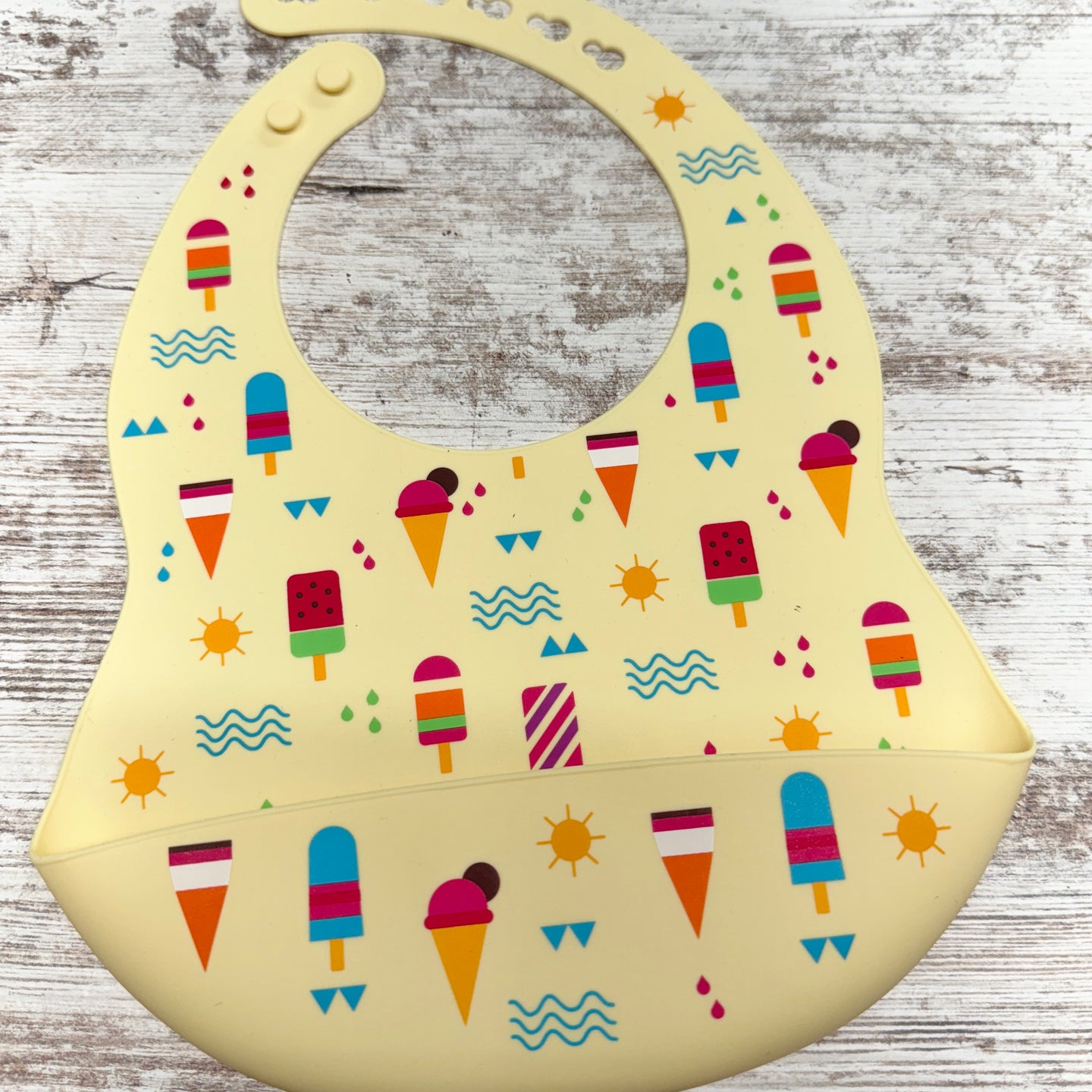 Silicone Bib | Yellow Summer